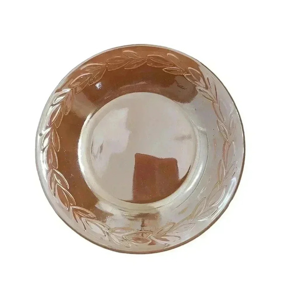 Fire King Peach Luster Laurel Leaf place setting - Picture 4 of 8